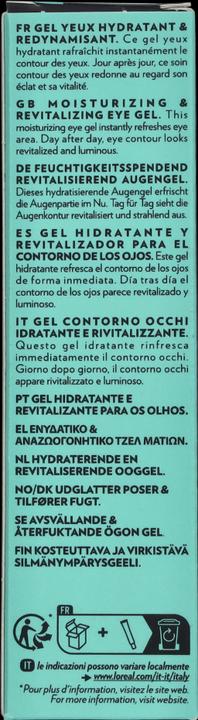 Nutritional values and ingredients Biotherm Aquapower Eye De-Buffer (Gel, 15 ml)