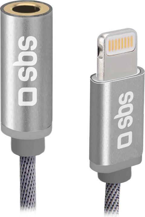 Immagine prodotto SBS TEADAPTJACKMFIW Cavo audio 0,15 m 3,5 mm Lightning Bianco (0.15 m, Connettore da 3,5 mm (AUX))