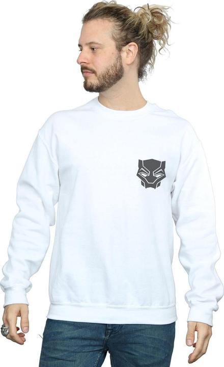 Produktbild Black Panther Schwarz auf Schwarz Brust drucken Baumwolle Sweatshirt (M)