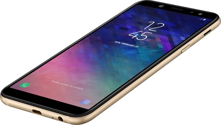 Image du produit Samsung Galaxy A6 (2018) UE (32 Go, Or, 5.60", Double SIM + SD, 16 Mpx, 4G)