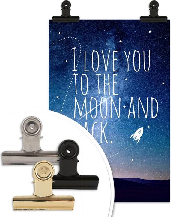 Produktbild Trenddeko I love you to the Moon and back (70 x 100 cm)