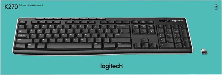 Immagine prodotto Logitech NL K270 Tastiera wireless, layout USA (Ing. Int., Senza fili)