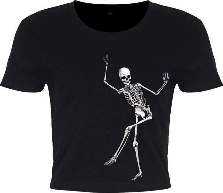 Immagine prodotto Grindstore Top corto con scheletro danzante (M)