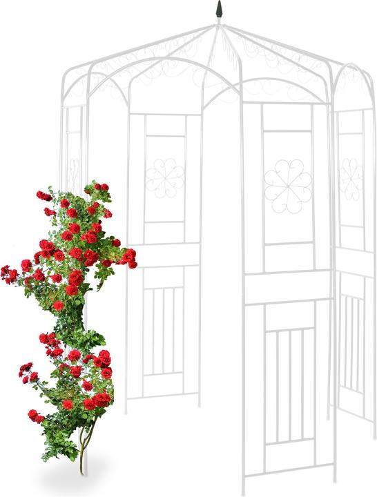Actual product image Relaxdays Metal Rose Pavilion (160 cm, 160 cm)