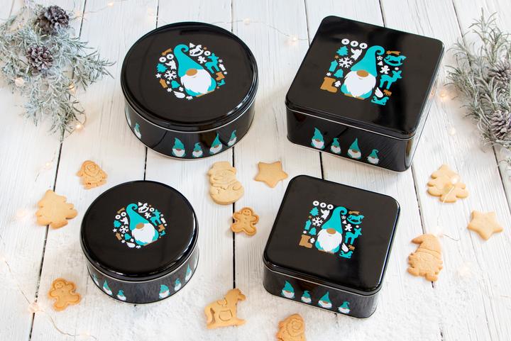 Image du produit Städter Boîte lutin de Noël 16,5 x 16,5 cm / H 8 cm Coloré Qua
