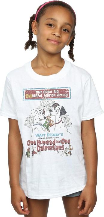 Immagine prodotto Disney 101 Dalmatians Retro Poster Maglietta Ragazze (116)