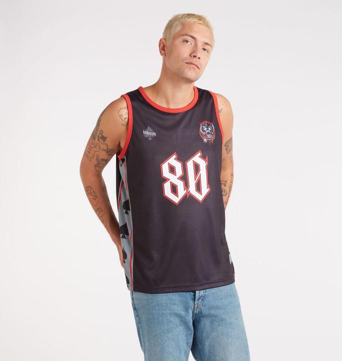 Actual product image Amplified Mens Live To Win Motorhead Basketball Jersey (S)