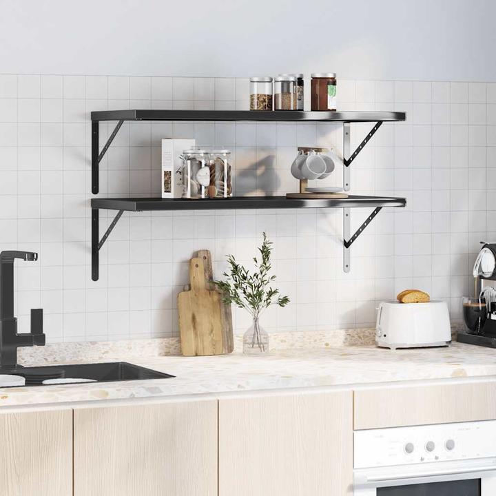 Actual product image VidaXL Wall shelves 2 pcs. Noble (100 x 40 x 3 cm)
