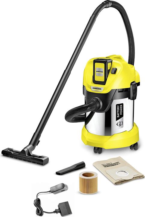 Actual product image Kärcher WD3 Battery Premium Set (Wet dry vacuum cleaner)
