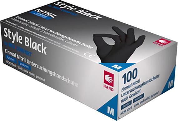 Image du produit Ampri Gants jetables Nitril noir taille S (S)