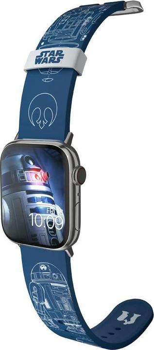 Actual product image Moby Fox Bracelet Smartwatch Star Wars R2-D2 Blueprints 22 mm (22 mm, Stainless steel, Silicone)