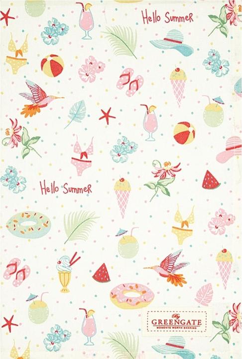 Greengate Lula Tischdecke white 150 x 150 cm (150 x 150 cm)