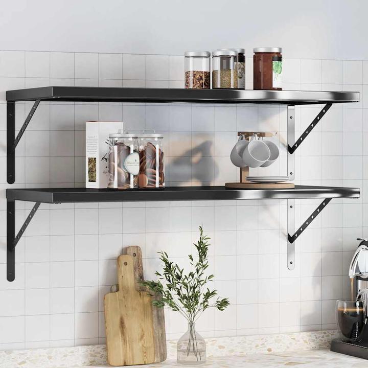 Actual product image VidaXL Wall shelves 2 pcs. Noble (100 x 40 x 3 cm)