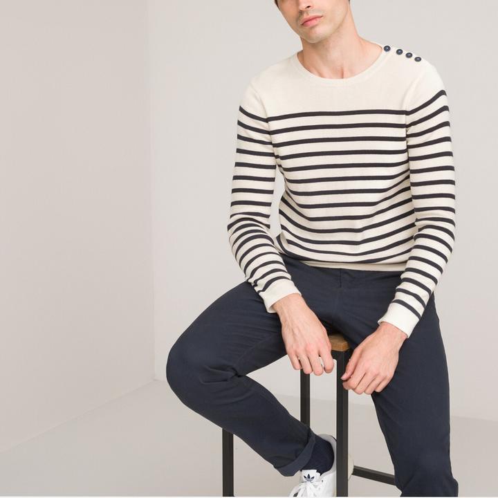 Image du produit La Redoute Collections Pull marin en coton biologique (M)