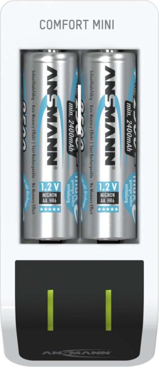 Actual product image Ansmann Comfort Mini Charger (1 pcs., AAA, AA, 800 mAh, Battery + charger)