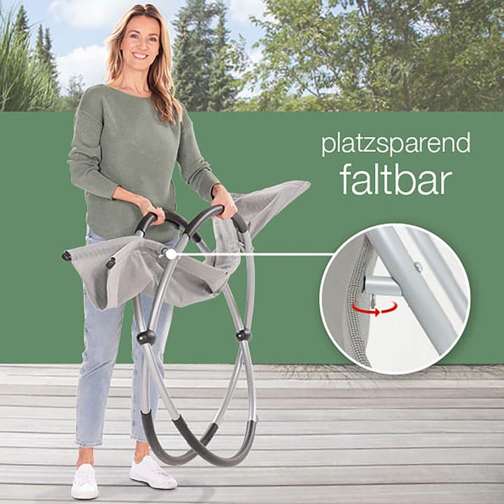 Produktbild Aktivshop Relax-Schaukelliege grau-kariert (157 cm)