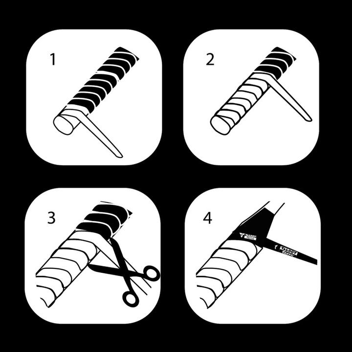 Image du produit Talbot Torro Bande de surgrip, blister de 3 bandes de surgrip, épaisseur : 0,6 mm, longueur : 1,13 m/largeur :