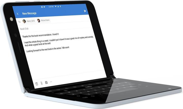 Produktbild Microsoft Surface Duo (256 GB, Glacier, 8.10", Dual SIM, 11 Mpx, 4G)