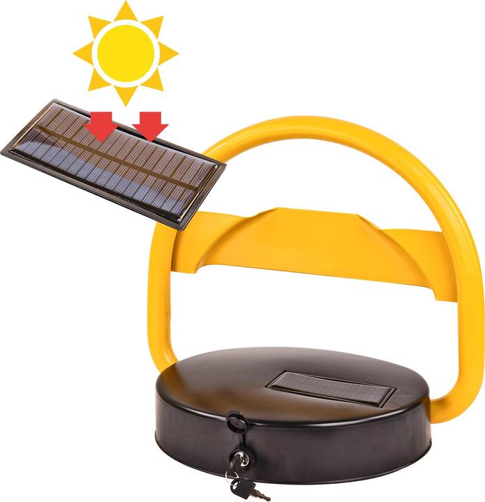 Produktbild Dema Parkplatzbügel Parkplatzsperre mit Solarpanel Fernbedienung