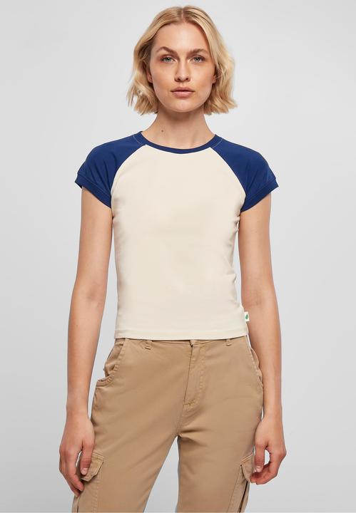 Immagine prodotto Urban Classics Maglietta da baseball corta retrò elasticizzata biologica da donna - 19391 (4XL)