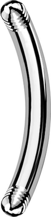 Immagine prodotto Star Piercing Micro bastone a banana argento (senza ottone, Acciaio chirurgico 316L)