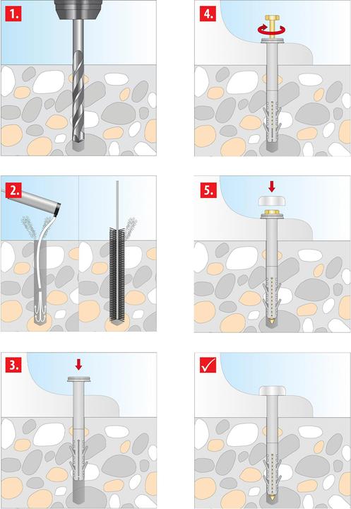 Immagine prodotto Tox Attacco per WC Stand WC XL Cap bianco/cromo (2 pz.)