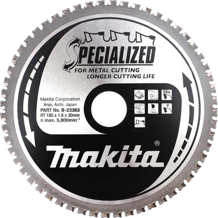 Produktbild Makita SPECIALIZED Sägeblatt 185/30 für Metall-Trennsägen