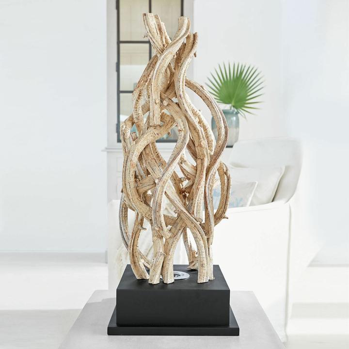 Immagine prodotto Loberon Lampada da terra Nadi marrone/nero (GU10)