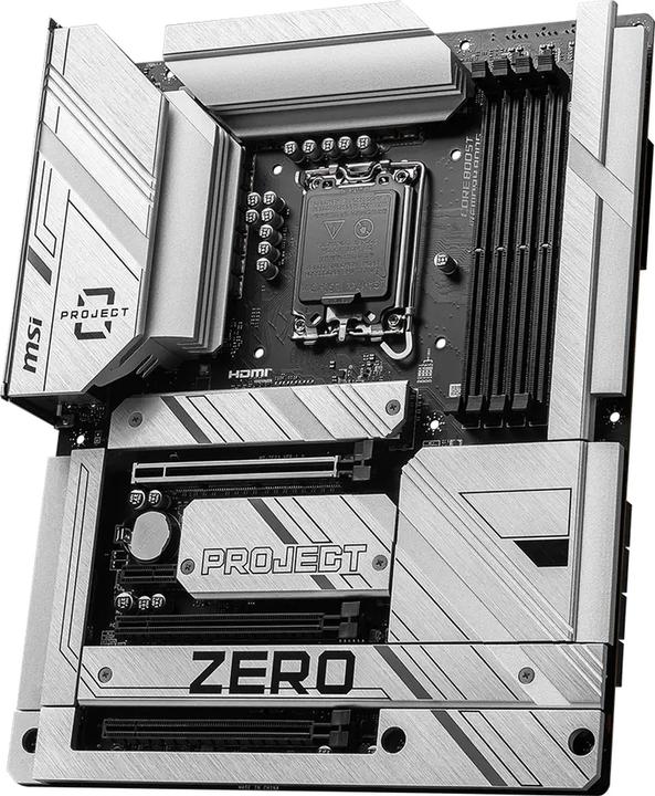 Produktbild MSI Z790 PROJECT ZERO (LGA 1700, Intel Z790, ATX)