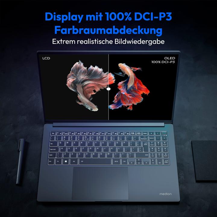 Image du produit Medion S10 OLED Laptop (16", Intel Core Ultra 7 155H, 16 Go, 1000 Go)