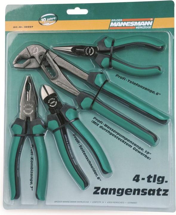 Immagine prodotto Mannesmann Set di pinze 4 pezzi. (250 mm)