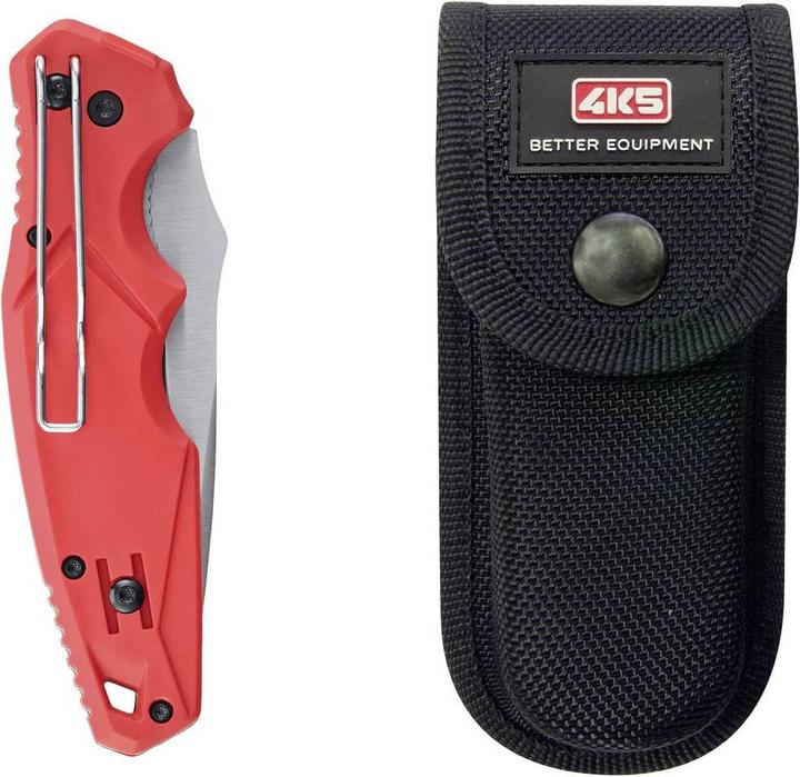 Actual product image 4K5 Robust folding knife with satin finish blade (8.10 cm)