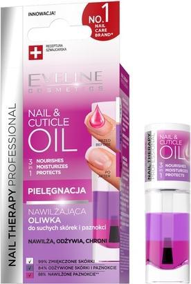 Actual product image Eveline Nail Cuticle Oil - Moisturizing Three-Phase Oil For Dry Cuticles And Nails, 8ml (8 ml)