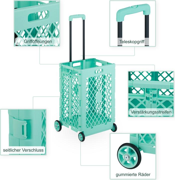 Produktbild Relaxdays Einkaufstrolley