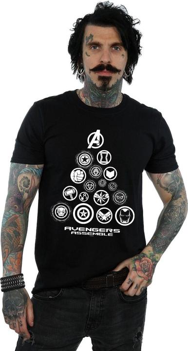 Image du produit - T-shirt AVENGERS ENDGAME PYRAMID ICONS - Homme (M)