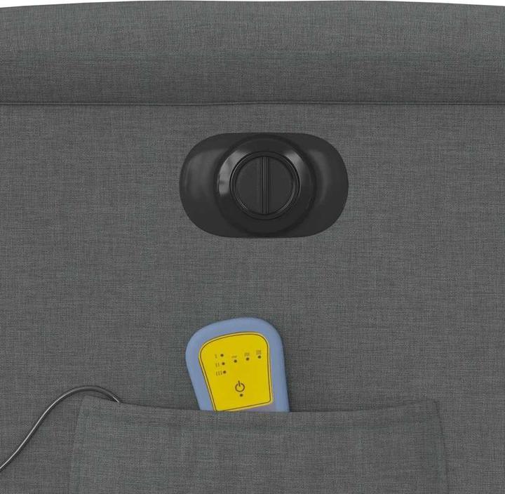 Immagine prodotto VidaXL Sedia da massaggio elettrica in tessuto grigio scuro