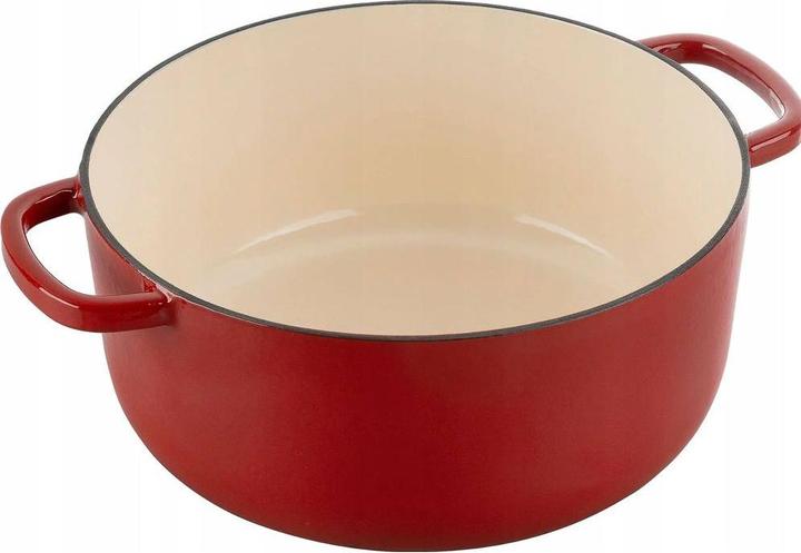 Immagine prodotto Ballarini Cocotte BELLAMONTE 22 cm rotonda da 3,0 litri in ghisa arrosto rosso (22 cm, Pirofila + casseruola, Ghisa)