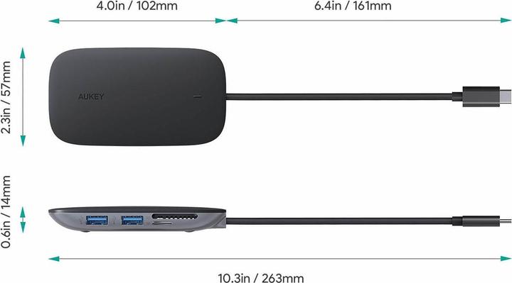 Produktbild Aukey CB-C68 (USB-C, 7 Ports)