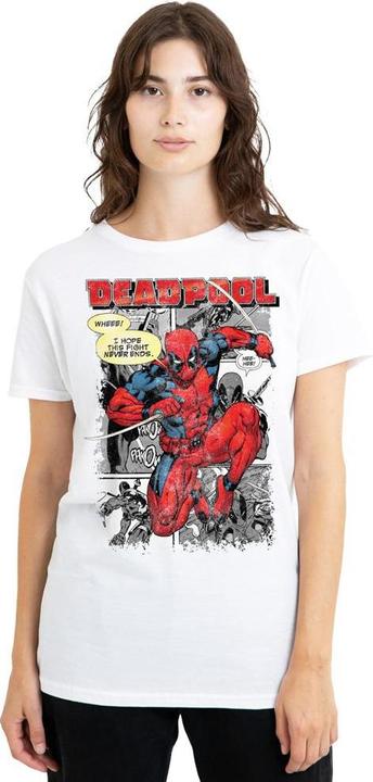 Actual product image Deadpool Unisex Adult Comic Strip T-Shirt (XXL)