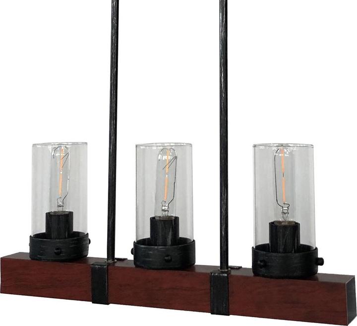 Produktbild DKD Home Decor Deckenlampe Kristall Schwarz Braun Aluminium (50 x 8 x 21 cm)