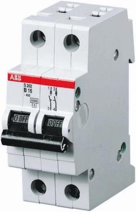 Actual product image ABB S200 MCB 20A 2 Pole Type D 10kA