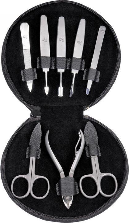 Produktbild Sacher TR500R.1504 - 8-teilig Maniküretui Manikürenset schwarz Leder