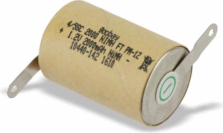 Image du produit Goobay 4/5 Sub-C, 2000 mAh, patte à souder (Z) (1 pcs, Sous-C, 2000 mAh)