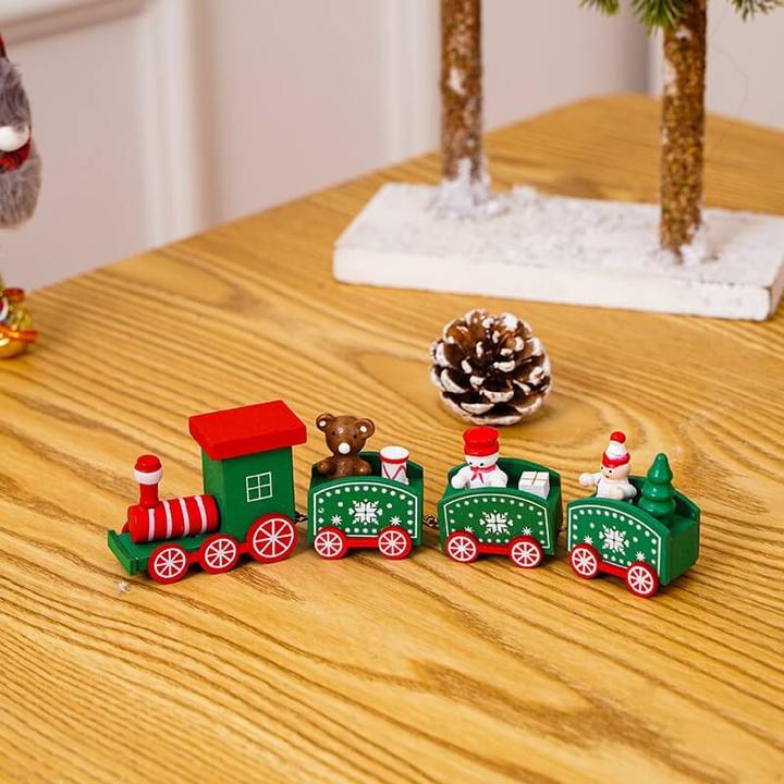 Actual product image Cover-Discount Christmas Train Christmas decoration green