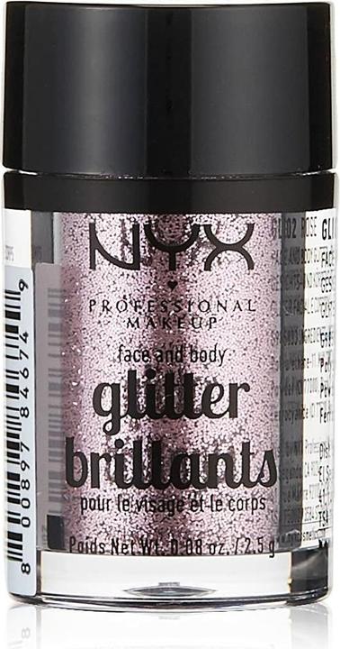 Actual product image NYX Professional Make-Up Face and Body Glitter (Rose, Highlighter, 2.50 g)