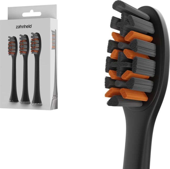 Image du produit Zahnheld Tête de brosse Pro X-Clean 3x Noir (3 x)
