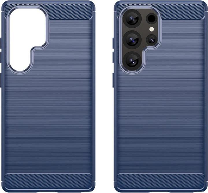 Actual product image Cover-Discount Galaxy S25 Ultra - Metall Carbon Look Hülle (Samsung Galaxy S25 Ultra)
