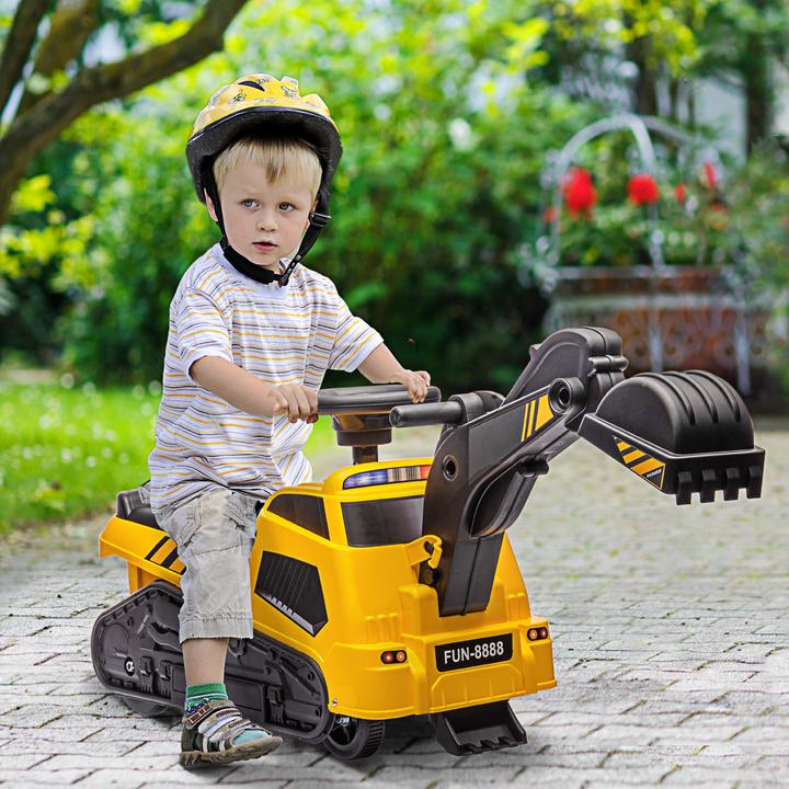 Image du produit Swisshandel24 Pelle à siège, pelle pour enfants, pelle à siège 3 en 1 avec godet, dragline, rouleau, voiture