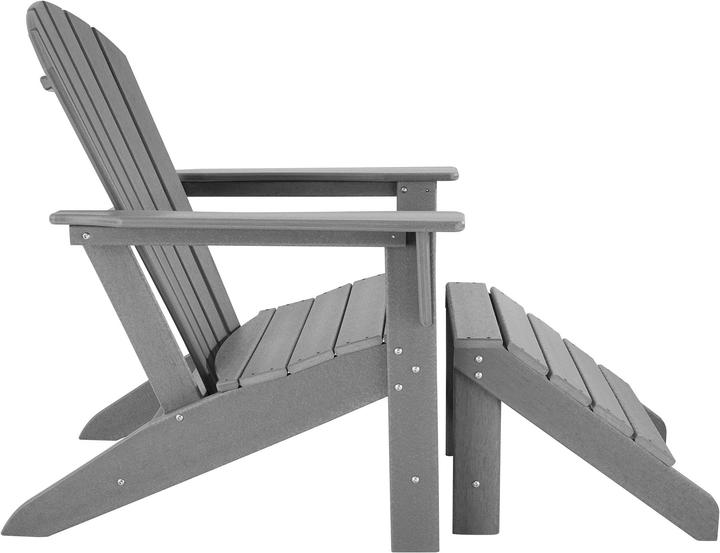 Immagine prodotto tectake Sedia da giardino Joan con poggiapiedi