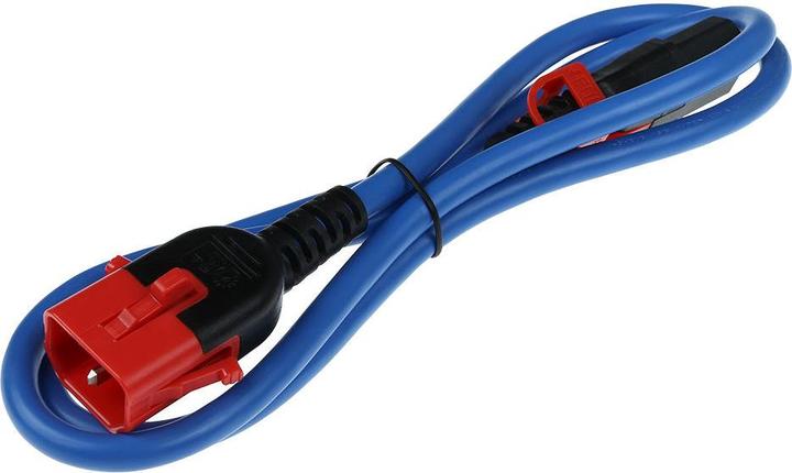 Produktbild Powercord C13 - C14 Dual IEC LOCK blue 1 m (1 m)